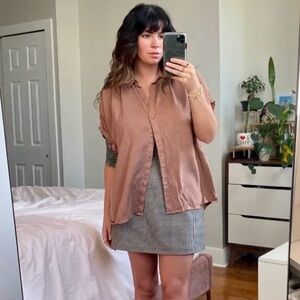 Anthropologie Cloth and Stone | Mauve Button-Up Shirt Medium